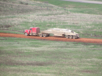 Transport driving on newly created Road